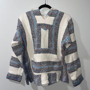 Baja Joe Hoodie, Size Adult Small, Off-White and Black